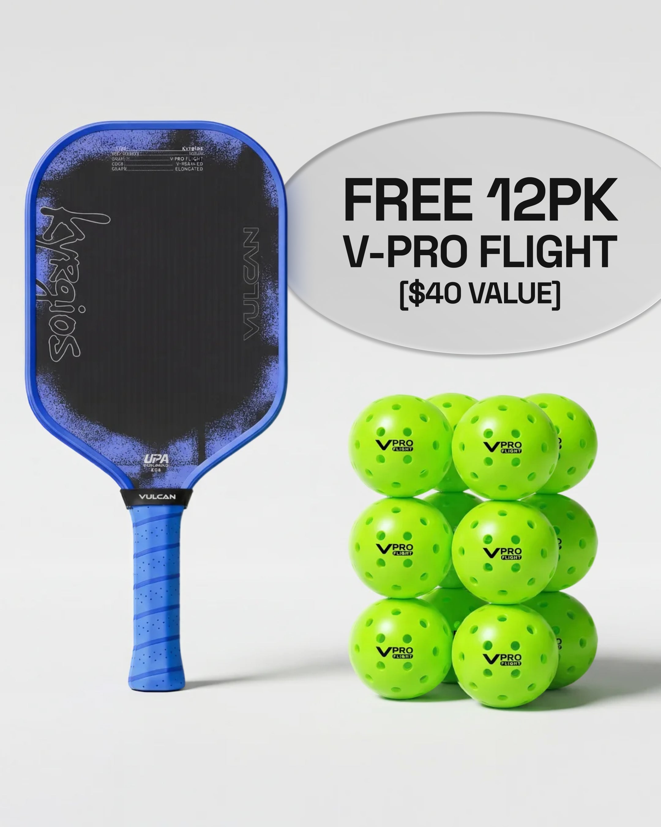 Vulcan Chapter 01 Kyrgios - Elongated 16mm – Vulcan Pickleball