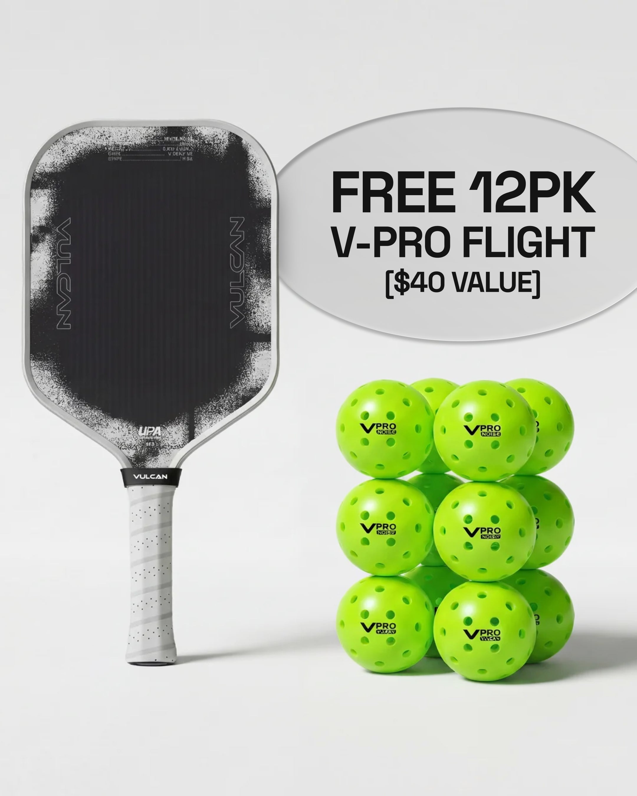 Vulcan Chapter 01 White Noise - Widebody 16mm – Vulcan Pickleball